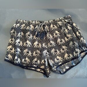 Madison Matthew’s navy and white elephant shorts.